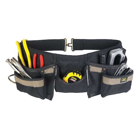 Custom Leathercraft CLC Heavy Duty 8 pocket Polyester Apron Black 1 pk 1370